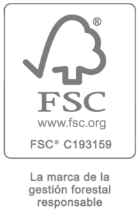 Logo FSC con símbolo de árbol y texto FSC C193159, www.fsc.org; la marca de la gestión forestal responsable. INKO Cocinas